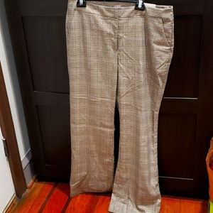 Plaid slimming trousers Glen plaid